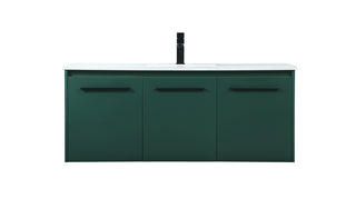 48 inch Single bathroom vanity in green