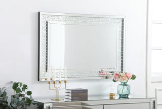 Sparkle collection crystal mirror 32 x 48 inch