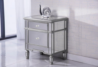 1 Door Cabinet 24 in. x 16 in. x 27 in. in silver paint