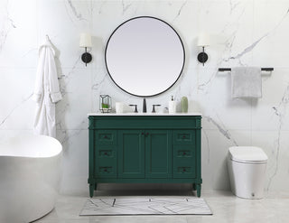 48 inch Single bathroom vanity in green