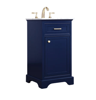 19 inch Single bathroom vanity in Blue