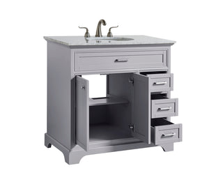 36 In. Single Bathroom Vanity Set In Light Grey