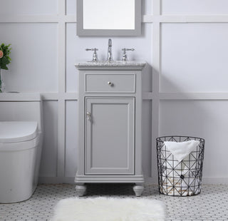 19 in. Single Bathroom Vanity set in light grey