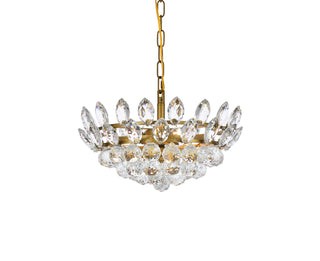 Emilia 16 inch pendant in brass