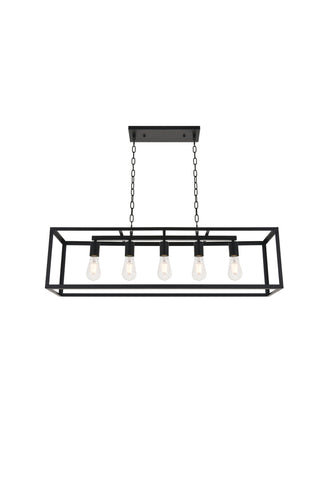 Resolute 5 light black Pendant