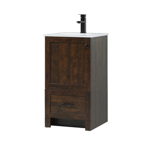 18 inch Single bathroom vanity in expresso