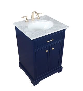 24 inch Single bathroom vanity in Blue