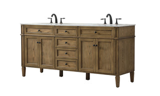 72 inch double bathroom vanity in driftwood