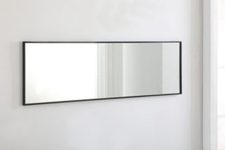 Metal frame Rectangle Mirror 18 inch Black