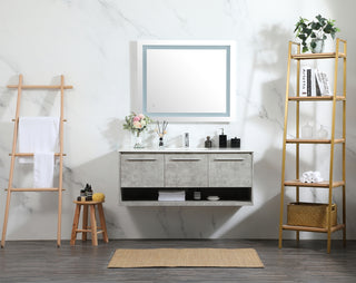 48 inch Single bathroom vanity in concrete grey