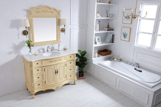 48 in. Single Bathroom Vanity set in light antique beige