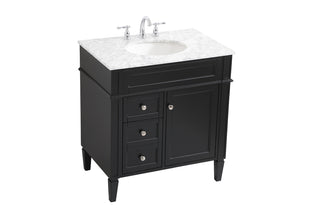 32 inch Single bathroom vanity in Black