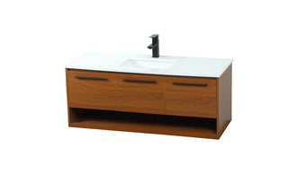 48 inch Single bathroom vanity in teak