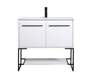 36 inch  Single Bathroom Vanity in White