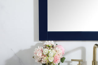 Aqua vanity mirror 30x36 inch in blue