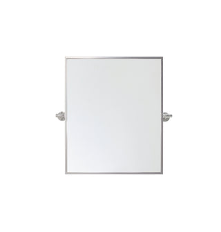 Rectangle pivot mirror 24x20 inch in silver