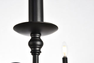 Rohan Collection Chandelier D36 H19 Lt:6 Matte Black Finish