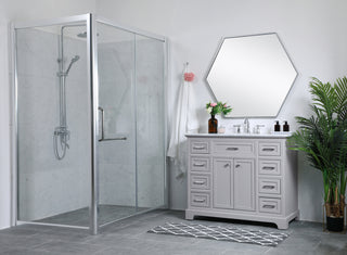 42 in. Single Bathroom Vanity set in light grey