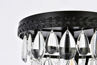 Nordic 1 light black flush mount