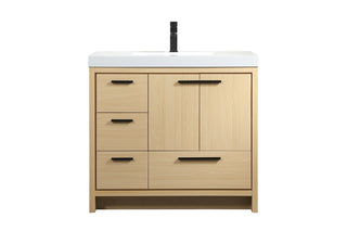 36 inch Single bathroom vanity in Maple