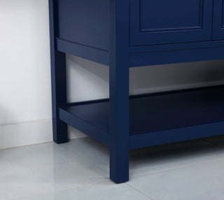 72 inch Single bathroom vanity in Blue