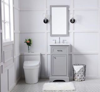 19 in. Single Bathroom Vanity set in light grey