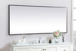 Pier 30x72 inch LED mirror with adjustable color temperature 3000K/4200K/6400K in black