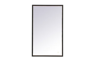 Pier 18x30 inch LED mirror with adjustable color temperature 3000K/4200K/6400K in black