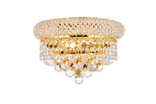 Primo 2 light Gold Wall Sconce Clear Royal Cut Crystal