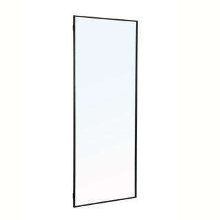 Metal frame Rectangle Mirror 30 inch Black