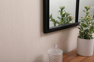 Metal windowpane mirror 32 inch x 40 inch in Black