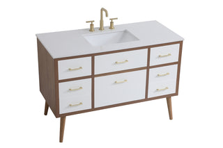 48 inch bathroom vanity in White