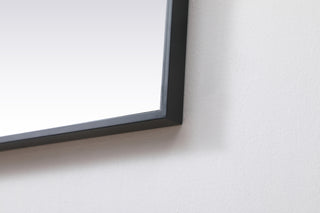 Metal Frame Square Mirror 48 inch in Black