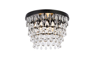 Nordic 3 lights black flush mount