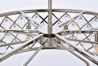 Madison 8 light polished Nickel Chandelier Clear Royal Cut Crystal