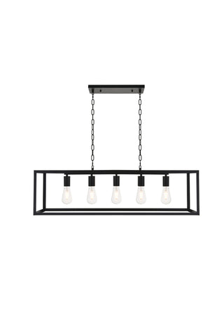 Resolute 5 light black Pendant