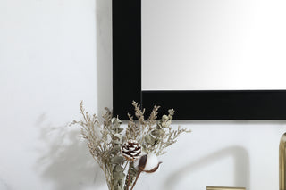 Aqua vanity mirror 27x36 inch in black