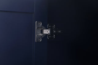 20 Inch Wide Bathroom Linen Storage Freestanding Cabinet In Blue