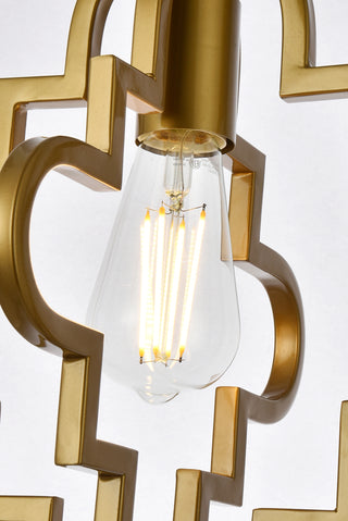 Sandara 1 light pendant in brass