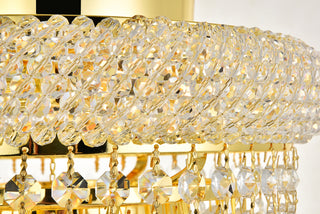 Primo 4 light Gold Flush Mount Clear Royal Cut Crystal