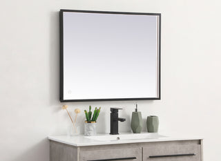 Pier 24x30 inch LED mirror with adjustable color temperature 3000K/4200K/6400K in black