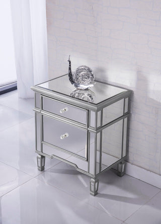 1 Door Cabinet 24 in. x 16 in. x 27 in. in silver paint