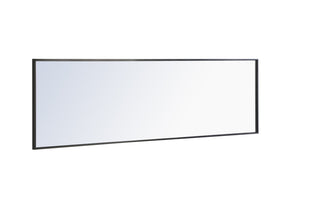 Metal frame Rectangle Mirror 18 inch Black