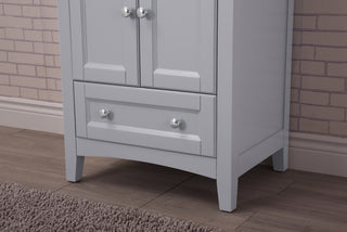 24 In. Single Bathroom Vanity Set In Medium Grey