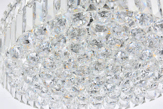 Maxime 6 light Chrome Flush Mount Clear Royal Cut Crystal