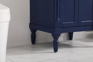 24 inch Single bathroom vanity in blue