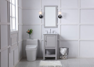 19 in. Single bathroom vanity set in Grey