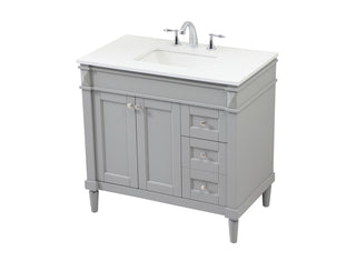 36 inch Single bathroom vanity in grey