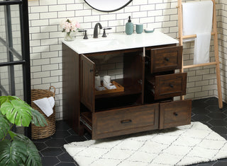 42 inch Single bathroom vanity in expresso