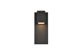 Raine Integrated LED wall sconce in black